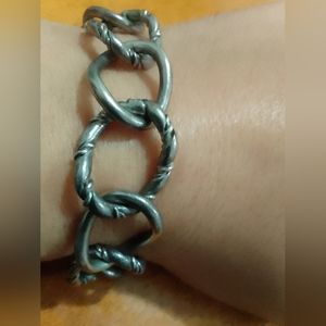 VTG Sterling Silver Bracelet 7.5” / 20mm Width / 44.1g Weight